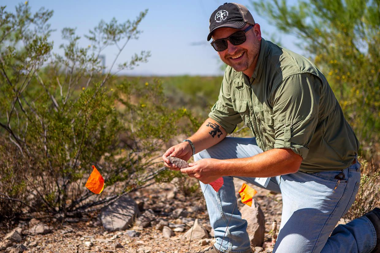 Ehren Keltz in the field.